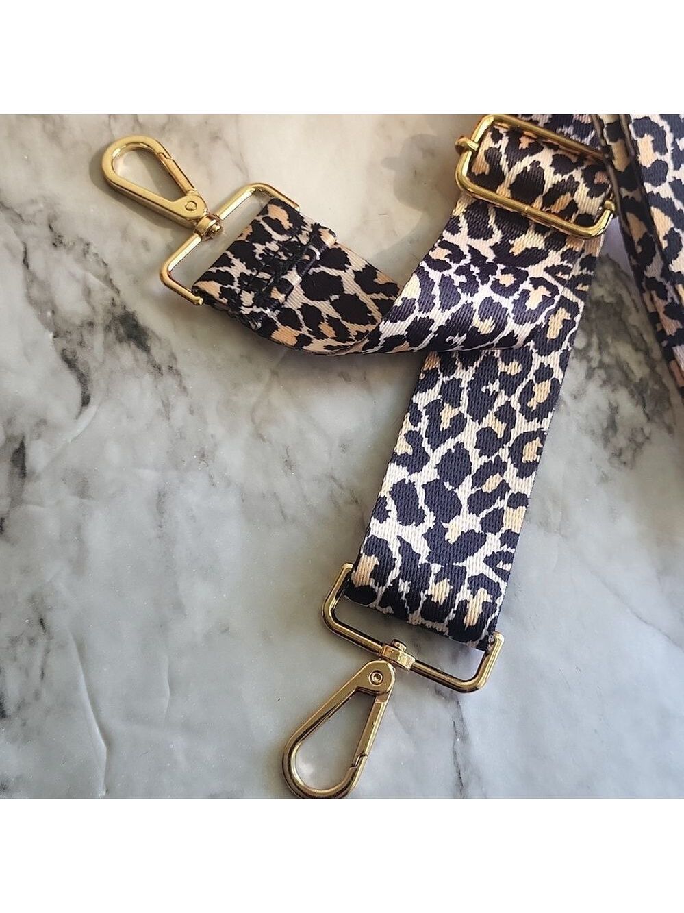 Leopard Print Adjustable Wide Bag Strap Replacement Crossbody Shoulder Strap - Picture 7 of 14